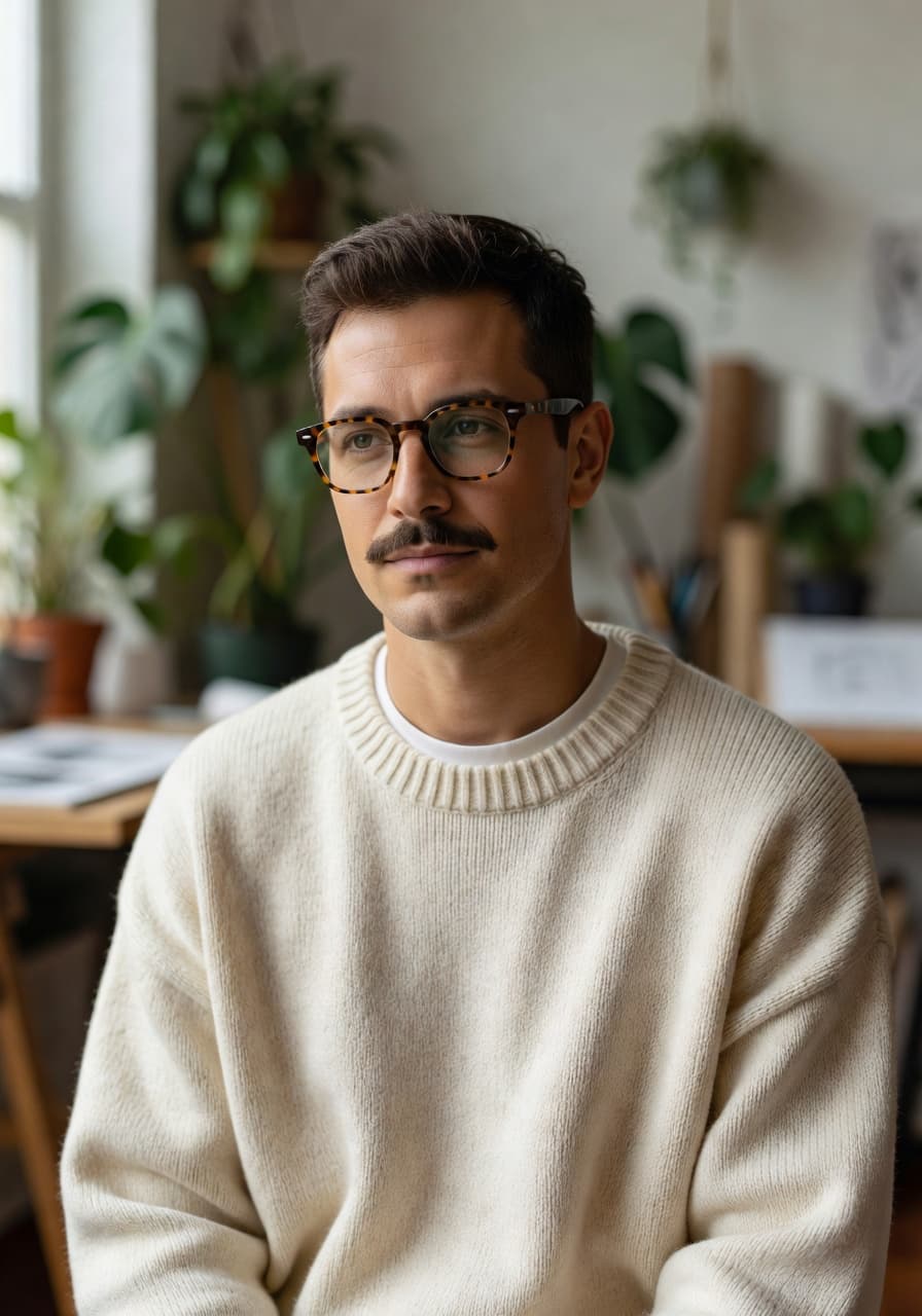 AI headshot for Creative & design generated by SelfAI – AI Photo Studio