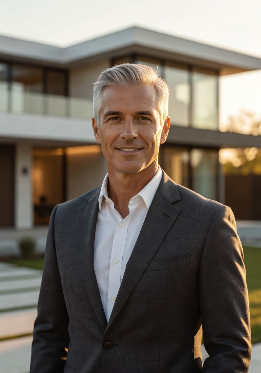 AI headshot for Real estate & property generated by SelfAI – AI Photo Studio