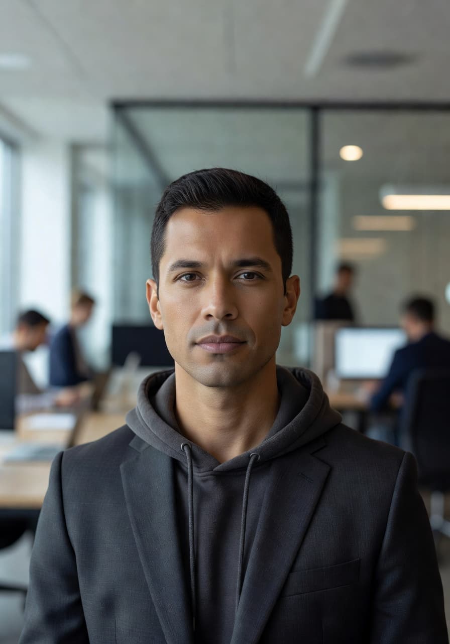 AI headshot for Tech founders & operators generated by SelfAI – AI Photo Studio