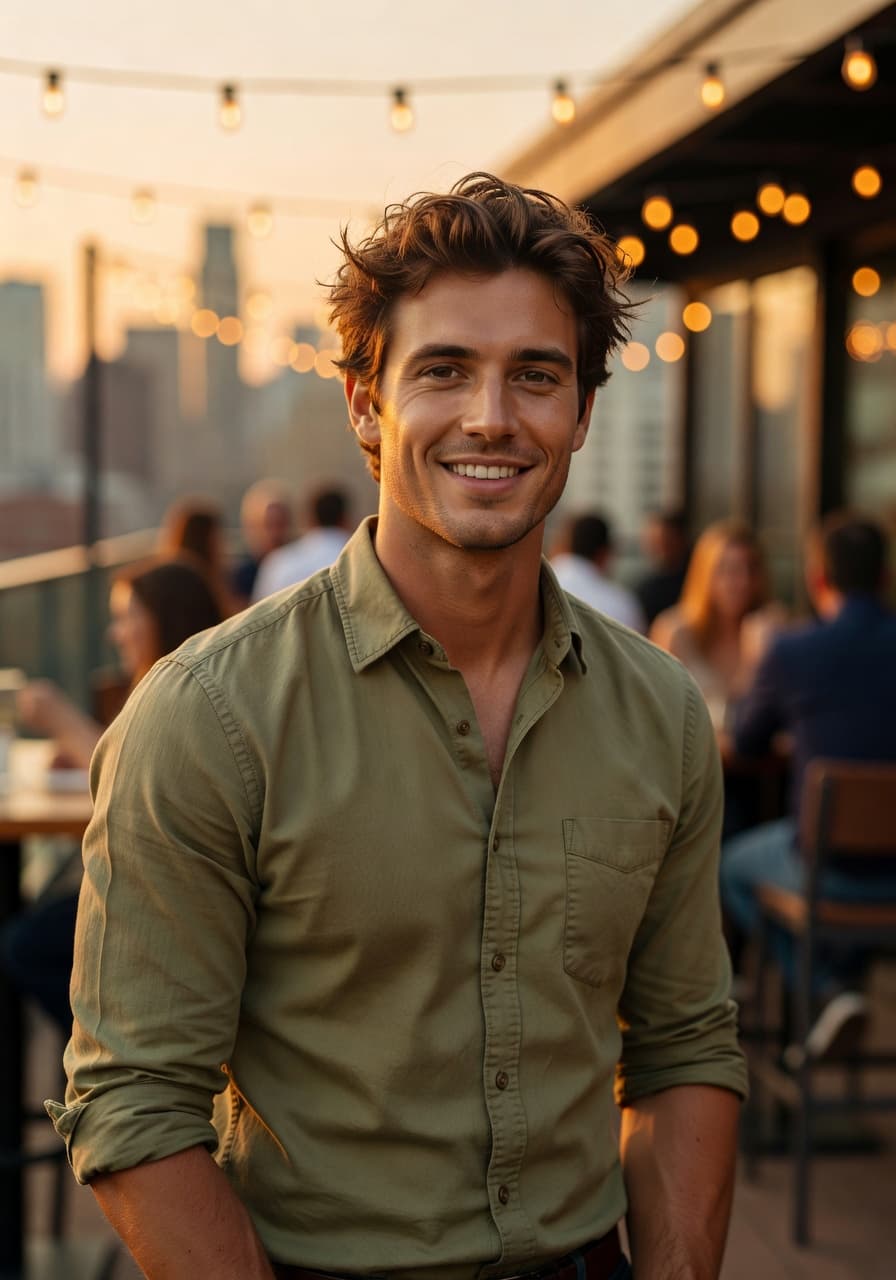 Dating profile portrait created with SelfAI – AI Photo Studio